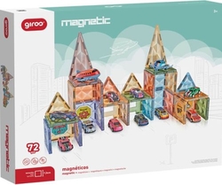JUEGO MAGNETICO DE VEHICULOS 72 PEÇAS GIROS