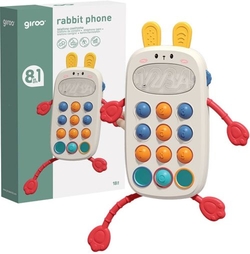INTERACTIVE BUNNY PHONE 8 FUNCTIONS SPINS