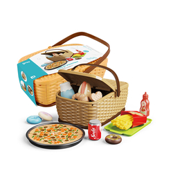 CESTA DE PICNIC CON PIZZA 13 PEZAS GIROS PRETEND