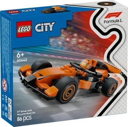 F1 DRIVER WITH LEGO MCLAREN CAR