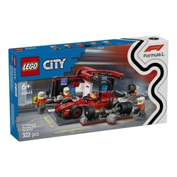 PARADA EN BOXES DE F1 ET EQUIPO DE MECANICOS LEGO