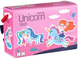 (D)PEQUEÑOS BRILLANTES PUZZLE TRIPLE UNICORNS