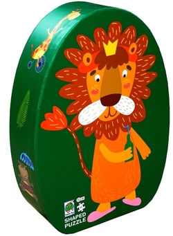 CAIXA DECORATIVA PUZZLE LEÃO DE ÁFRICA