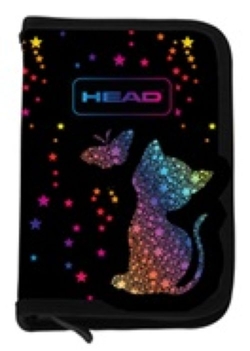 PORTATODO SIMPLE HEAD GOLDEN EFFECT RAINBOW KITTY 20X14X3.5