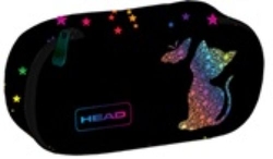 PORTATODO SIMPLE HEAD GOLDEN EFFECT RAINBOW KITTY 22X9X5 CM