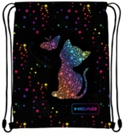 SACO PLANO HEAD GOLDEN EFFECT RAINBOW KITTY AD1 44X33 CM-