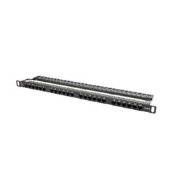 Patch Panel Lanberg 24 Puertos 1U 19 Cat.6 Sftp Negro