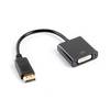 ADAPTADOR DISPLAYPORT MACHO A DVI-D (24+1) HEMBRA LANBERG AD