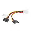 Cable Duplicador De Alimentación Molex Macho A 2X Sata Hembr