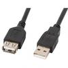 Cable Alargador Lanberg Usb 2.0 Macho Hembra 3M Negro