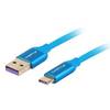 CABLE USB TIPO-C A USB-A LANBERG CA-USBO-21CU-0010-BL - SOPO
