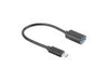 Adaptador Usb Lanberg Usb-C M 3.1 A Usb-A H 15Cm Otg Negro
