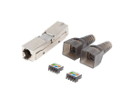 Conector Lanberg Adaptador 2X Rj45 Cat6A Ftp Plug 8P8C Tool-