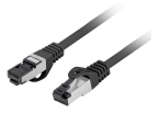 Cable Red Lanberg Latiguillo Cat.8.1 S/Ftp Lszh Cu 3M Negro