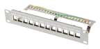 Patch Panel Lanberg 12 Puertos 1U Rack 10 Ftp Para Modulos