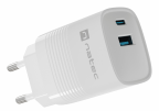 Cargador Natec Ribera Gan 30W Pd3.0 Qc3.0 1Xusb-A + 1Xusb-C
