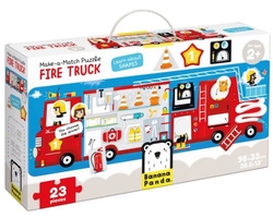 PUZZLE MAKE A MATCH FIRE TRUCK +2 AÑOS
