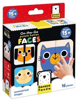 ON THE GO PUZZLE HALVES FACES 15 MONTHS