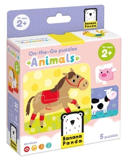 ON THE GO PUZLE ANIMALS +2 AÑOS