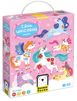 I LOVE UNICORNS PUZLE +4 AÑOS