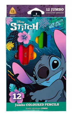 C/12 LAPICES DE CORES JUMBO STITCH