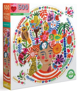ROUND PUZZLE 500 PIECES POSITIVITY EEBOO