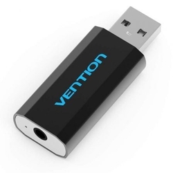 Tarjeta De Sonido Vention Vab-S15-B/ Usb Macho Jack 3.5 Hemb