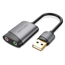 Tarjeta De Sonido Vention Cdkhb/ Usb Macho 2Xjack 3.5 Hembra