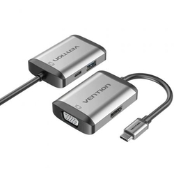 Conversor Vention Tfahb/ 1Xusb/ 1Xhdmi/ 1Xvga/ 1Xusb Tipo-C