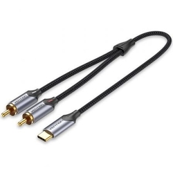 Cable Conversor Vention Bguhg/ 2X Rca Macho Usb Tipo-C Macho