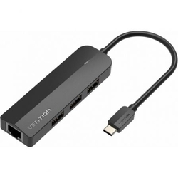 Docking Usb Tipo-C Vention Tgobb/ 3Xusb/ 1Xrj45/ 1X Micro B