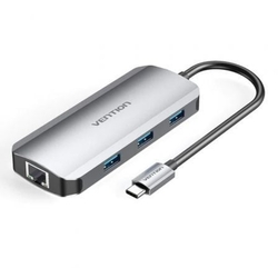 Docking Usb Tipo-C Vention Tohhb/ 1Xhdmi/ 3Xusb/ 1Xrj45/ 1Xu