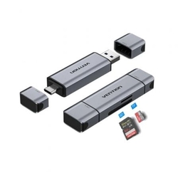 Lector De Tarjetas Externo Vention Clkb0/ Usb 3.0 Y Usb Tipo