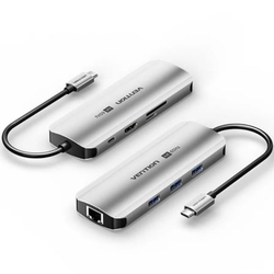 Docking Usb Tipo-C Vention Tqkhb/ 1Xhdmi 4K/ 3Xusb/ 1Xusb Ti