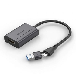 Adaptador Vention Acyhb/ Usb Tipo-C Macho/ Usb Macho Hdmi He