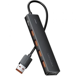 Hub Usb 3.2 Vention Chobb/ 4Xusb/ 1Xusb Tipo-C Pd/ 15Cm/ Neg