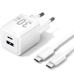 Cargador Gan De Pared Vention Tz-Feqw0-Eu-01/ 1Xusb Tipo-C/
