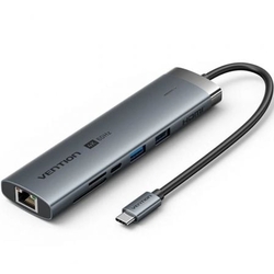Hub Usb Tipo-C 3.2 Vention Tgvhb/ 2Xusb/ 1Xusb Tipo-C Pd/ 1X