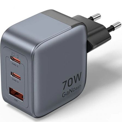Cargador De Pared Gan Vention Fexh0-Eu/ 2Xusb Tipo-C/ 1Xusb/