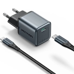 Cargador De Pared Gan Vention Tz-Fevh0-Eu/ 1Xusb Tipo-C + Ca