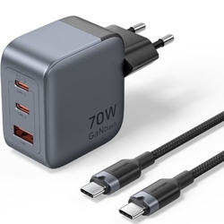 Cargador De Pared Gan Vention Tz-Fexh0-Eu/ 2Xusb Tipo-C/ 1Xu