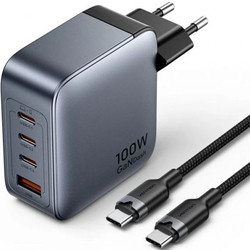 Cargador De Pared Gan Vention Tz-Feth0-Eu/ 3Xusb Tipo-C/ 1Xu