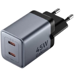 Cargador De Pared Gan Vention Tz-Fcdh0-Eu/ 2Xusb Tipo-C + Ca