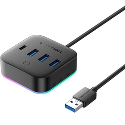 Hub Usb 3.0 Vention Chzbc/ 3Xusb/ 1Xusb Tipo-C/ 1Xusb Tipo-C