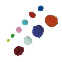 PACK OF 100 ASSORTED POMPOMS FIXO
