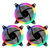 Kit 3Xventilador Interno Unyka Candy 120Mm Anillo Argb Led 7