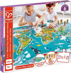 PUZZLE A VUELTA AO MUNDO 2 EN 1
