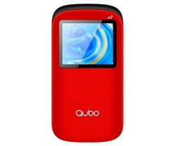 Telefono Qubo P-190Bkc 2 + Base Rojo Varios