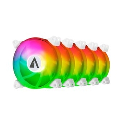 Kit 5Xventilador Interno Abysm Arclight Argb White 120Mm Man