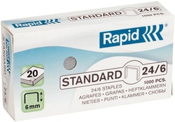 C/20 CAJAS DE 1000 GRAPES 24/6 GALVANIZADAS RAPID